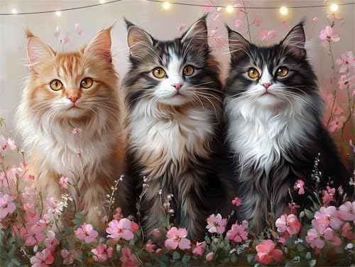 Katze Diamond Painting Erwachsene Kirschblüten Diamond Painting Set Diamant Paintings Bilder, DIY Crystal Strass Rhinestone Bastelset, Basteln Erwachsene für Wanddekoration Wohnzimmer 90x120cm K9-3219 Katze Diamond Painting Erwachsene Kirschblüten Diamond Painting Set Diamant Paintings Bilder, DIY Crystal Strass Rhinestone Bastelset, Basteln Erwachsene für Wanddekoration Wohnzimmer 90x120cm K9-3219 von Yingeen