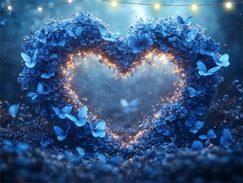 Liebe Diamond Painting Erwachsene Blau Diamond Painting Set Diamant Paintings Bilder, 5D Crystal Strass Rhinestone Bastelset für Kinder Anfänger, Basteln Erwachsene für Wanddekoration 90x120cm K9-2939 von Yingeen