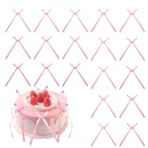 Yingtop 40 Pieces Pink Bow Cake Toppers, Sicher und Ungiftig, Leicht zu Entfernen, Zart und Langlebig, Geeignet FüR Geburtstag, Hochzeit, Kuchendekorationen Yingtop 40 Pieces Pink Bow Cake Toppers, Sicher und Ungiftig, Leicht zu Entfernen, Zart und Langlebig, Geeignet FüR Geburtstag, Hochzeit, Kuchendekorationen von Yingtop