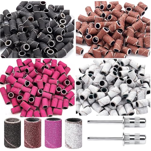Schleifhülsen Nagelfräser,Yingtop 120 Stück Kleine Schleifbänder für Nagelbohrer,Schleifkappen Nagelfräser 80/120/180/240 Körnung, Schleifhülsen mit Nagelbohrer für Gelnägel,Nageldesign Maniküre Schleifhülsen Nagelfräser,Yingtop 120 Stück Kleine Schleifbänder für Nagelbohrer,Schleifkappen Nagelfräser 80/120/180/240 Körnung, Schleifhülsen mit Nagelbohrer für Gelnägel,Nageldesign Maniküre von Yingtop