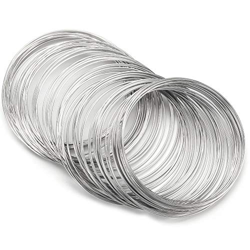 100 Schleife Speicherdraht, Drahtarmband Speicher Draht Wire 55 Mm Durchmesser Speicherdrahtarmband 100pcs Loops Memory Draht DIY Schmuckarmband Makingzubehör 100 Schleife Speicherdraht, Drahtarmband Speicher Draht Wire 55 Mm Durchmesser Speicherdrahtarmband 100pcs Loops Memory Draht DIY Schmuckarmband Makingzubehör von Yinhing