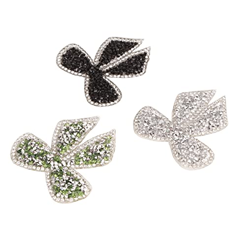 18pcs Bogenknoten -geformte Strassflecken Set - Silber, Schwarzes, Grünes Eisen auf Flecken und Nähen für Kleidung - Harzmaterial, Leicht zu Tragen, für Kleidung 18pcs Bogenknoten -geformte Strassflecken Set - Silber, Schwarzes, Grünes Eisen auf Flecken und Nähen für Kleidung - Harzmaterial, Leicht zu Tragen, für Kleidung von Yinhing