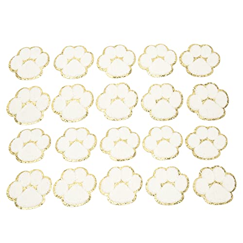 20 PCs Katzeneisen auf Flecken, Weiße Baumwollflecken Zum Einfachen Nähen auf Rucksäcken, Kleidung, Jacken und Vielem mehr. von Yinhing