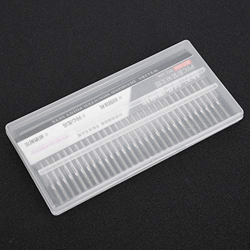Diamantschleifenbits, Steinschnitzwerkzeuge Schleifen Nadelschleimschnitzwerkzeuge 30pcs 2,5 Mm Zylinder Flaches Diamant Bit 150 Körnern Nagelschleife für Jades Gravur von Yinhing