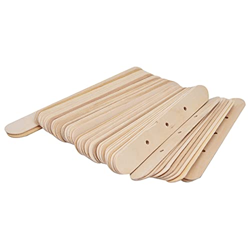Kerzendochthalter, 50 Stück Kerzenherstellungszubehör, Dochtklammern für Kerzen, Kerzendocht-Zentriervorrichtung für die Kerzenherstellung (150 * 20mm3 Löcher) von Yinhing