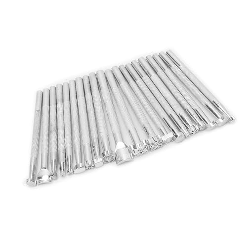 Lederstempel, Leder -Stempelkit mit 20 PCS Legierungs -Leder -Stempelwerkzeugen für Lederkunsthandwerk Funktionieren Lederstempel, Leder -Stempelkit mit 20 PCS Legierungs -Leder -Stempelwerkzeugen für Lederkunsthandwerk Funktionieren von Yinhing