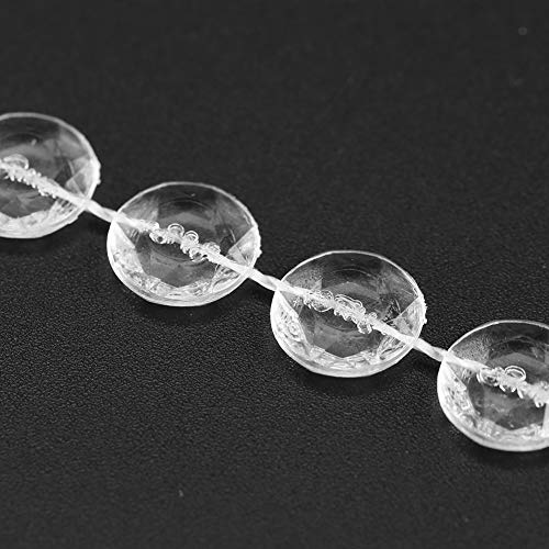 Perlenkette, 30m Acrylperlenhalle Perlenperlen für Home Wedding DIY Dekoration (Transparent) von Yinhing