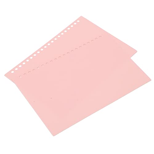 Yinhing 20 Blätter Lose Blattbindungsabdeckung, Bindemittelblechschutz, Kunststoffbindungsabdeckung, A5 20 Löcher Flexible Lose Blattpräsentation Bindung, für Geschäftsberichte (PINK) von Yinhing