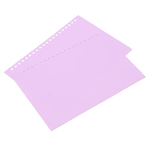 Yinhing 20 Blätter Lose Blattbindungsabdeckung, Bindemittelblechschutz, Kunststoffbindungsabdeckung, A5 20 Löcher Flexible Lose Blattpräsentation Bindung, für Geschäftsberichte (Taro lila) von Yinhing