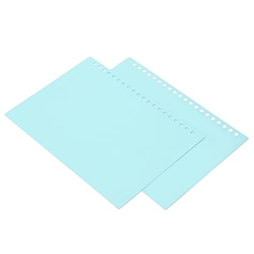 Yinhing 20 Blätter Lose Blattbindungsabdeckung, Bindemittelblechschutz, Kunststoffbindungsabdeckung, A5 20 Löcher Flexible Lose Blattpräsentation Bindung, für Geschäftsberichte (hellgrün) von Yinhing