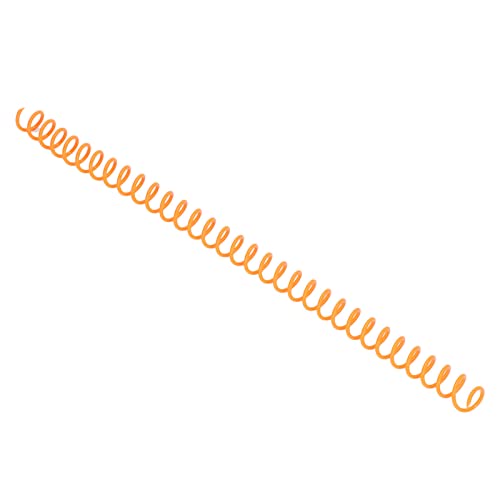 Yinhing 20 Packplastik -Spiralbindungsspulen, Spiralbindemittel, Große Kapazität Wirbelsäulenkamm 30 Löcher, 30 Blech -Spiralbindungsstacheln, 11 Mm Durchmesser (ORANGE) von Yinhing
