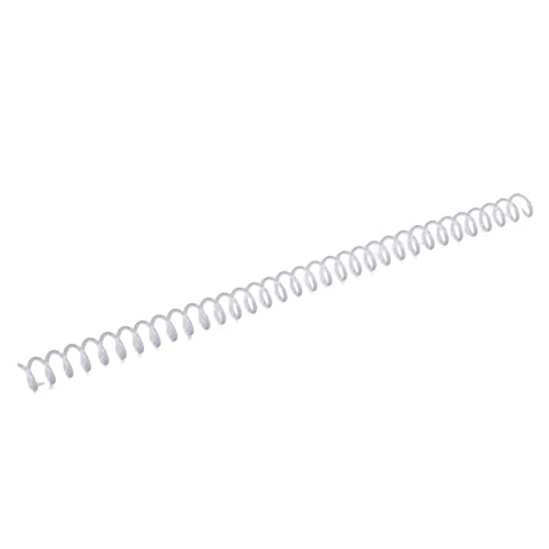 Yinhing 20 Packplastik -Spiralbindungsspulen, Spiralbindemittel, Große Kapazität Wirbelsäulenkamm 30 Löcher, 30 Blech -Spiralbindungsstacheln, 11 Mm Durchmesser (Transparente Farbe) von Yinhing