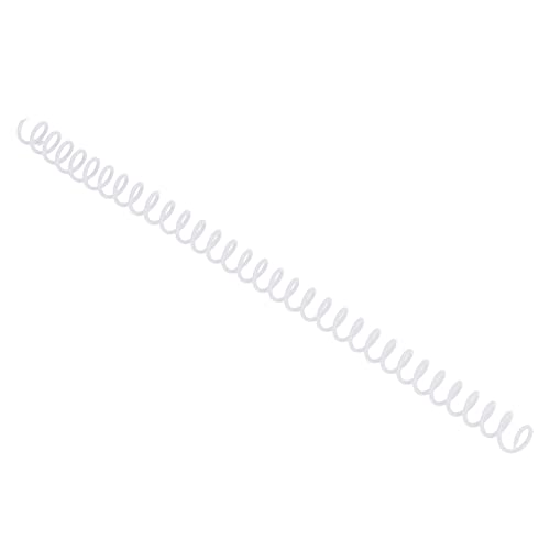 Yinhing 20 Packplastik -Spiralbindungsspulen, Spiralbindemittel, Große Kapazität Wirbelsäulenkamm 30 Löcher, 30 Blech -Spiralbindungsstacheln, 11 Mm Durchmesser (WHITE) von Yinhing