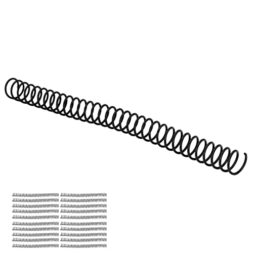 Yinhing 20 Packplastik -Spiralbindungsspulen, Spiralbindemittel, Große Kapazität Wirbelsäulenkamm 30 Löcher, 30 Blech -Spiralbindungsstacheln, 19 Mm Durchmesser, für A4 A5 Notebook (BLACK) von Yinhing
