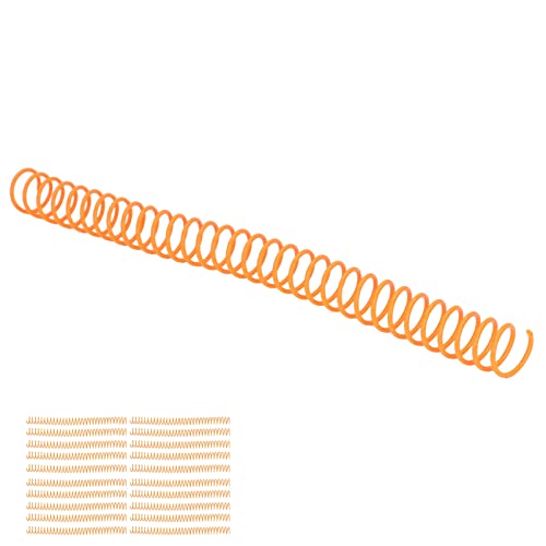 Yinhing 20 Packplastik -Spiralbindungsspulen, Spiralbindemittel, Große Kapazität Wirbelsäulenkamm 30 Löcher, 30 Blech -Spiralbindungsstacheln, 19 Mm Durchmesser, für A4 A5 Notebook (ORANGE) von Yinhing