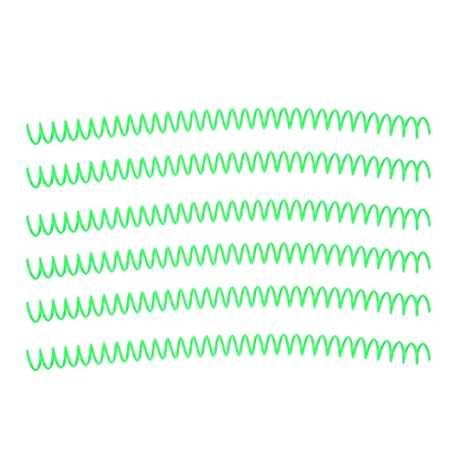 Yinhing 20 Packplastik -Spiralbindungsspulen, Spiralbindemittel, Große Kapazitätswirbelsäulenkamm 30 Löcher, 30 Blech -Spiralbindungsstacheln, 13 Mm Durchmesser (GREEN) von Yinhing
