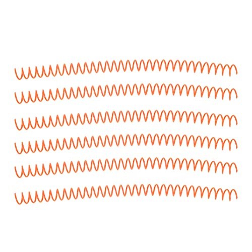 Yinhing 20 Packplastik -Spiralbindungsspulen, Spiralbindemittel, Große Kapazitätswirbelsäulenkamm 30 Löcher, 30 Blech -Spiralbindungsstacheln, 13 Mm Durchmesser (ORANGE) von Yinhing