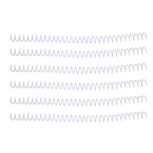 Yinhing 20 Packplastik -Spiralbindungsspulen, Spiralbindemittel, Große Kapazitätswirbelsäulenkamm 30 Löcher, 30 Blech -Spiralbindungsstacheln, 13 Mm Durchmesser (WHITE) von Yinhing