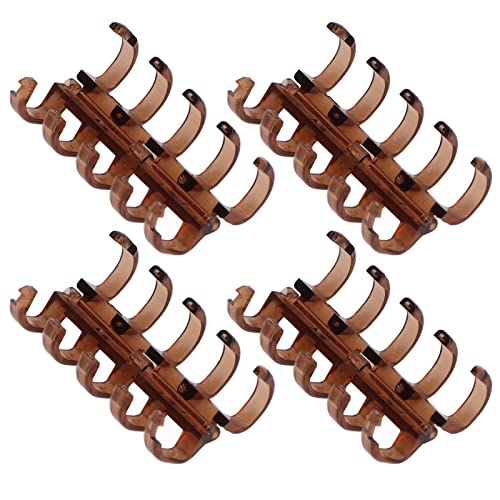 Yinhing 20pcs 5 Loch Kunststoffbindungsringe mit 11 Mm Bindungsdicke, Segmentiertes Design, Geeignet für Schüler, Lehrer, Büros und Schulen, Können 60 Blätter Halten (bernsteingelb) von Yinhing