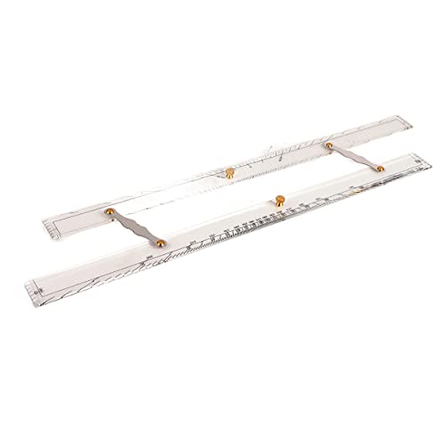 Yinhing Bootsfisch Herrscher, Marine Parallel Lineal Transparency Boot Schiffsschiff Parallel Herrscher Marine Navigation Chart Zeichnung Lineal mit Klarer Skala (600mm) von Yinhing