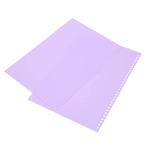 Yinhing Lose Blattbindung Cover, Bindemittel Blechschutz, PP -Kunststoff -Seitenbindungspapierabdeckung, Matte A4 30 Löcher, für Berichte Präsentationen, 20pcs (Taro lila) von Yinhing