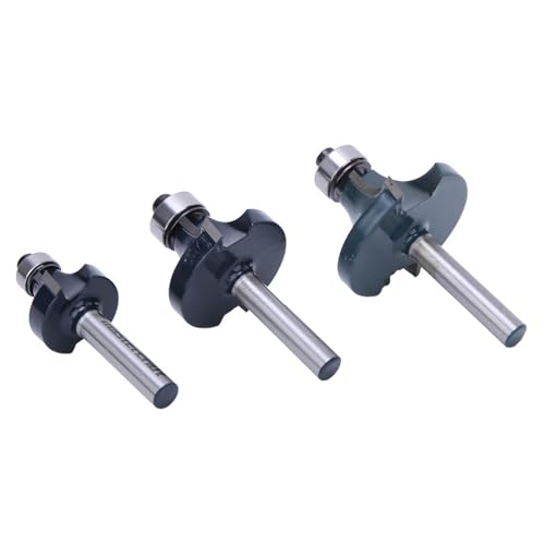 Yinhing Router -Bits 3PCs, Router Bits 1/4 Schaft mit Hölzernder Mahlen Cutter 1/4 Zoll Set für Rundungsbit von Yinhing