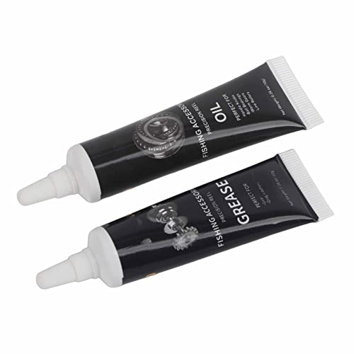 Yinhing Wartungswerkzeuge für die Fischerei-Rollen-Wartungswerkzeuge Schmiermittel Ölfett Set Zum Spinnen mit Niedriger Profile Blue Black 10g (BLACK) von Yinhing