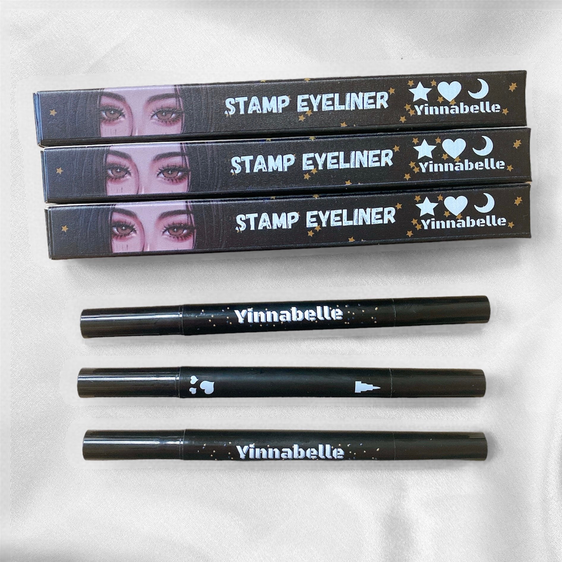 Egirl Eyeliner Stempel, Wasserfester Eyeliner, Herzformstempel, Mondformstempel, Sternformstempel von Yinnabelle