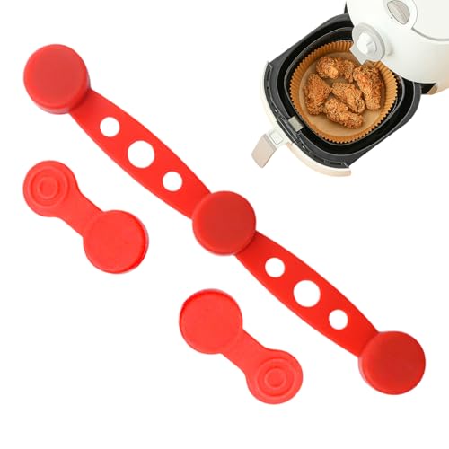 Luftfritteusen-Silikonschnalle, Luftfritteusen-Magnetverschluss, magnetische Schnalle, Backpapierhalter, hochtemperaturbeständig, verhindert, dass Papier Lebensmittel abdeckt Luftfritteusen-Silikonschnalle, Luftfritteusen-Magnetverschluss, magnetische Schnalle, Backpapierhalter, hochtemperaturbeständig, verhindert, dass Papier Lebensmittel abdeckt von Yiohejy
