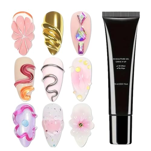 Yiohejy 3D Nagelgel - 15ml Gel Nagelkleber Für Dekorationen,Langanhaltende Pflegeprodukte Für Steinverzierungen Pulver Schmucksteine Dekorationen Yiohejy 3D Nagelgel - 15ml Gel Nagelkleber Für Dekorationen,Langanhaltende Pflegeprodukte Für Steinverzierungen Pulver Schmucksteine Dekorationen von Yiohejy
