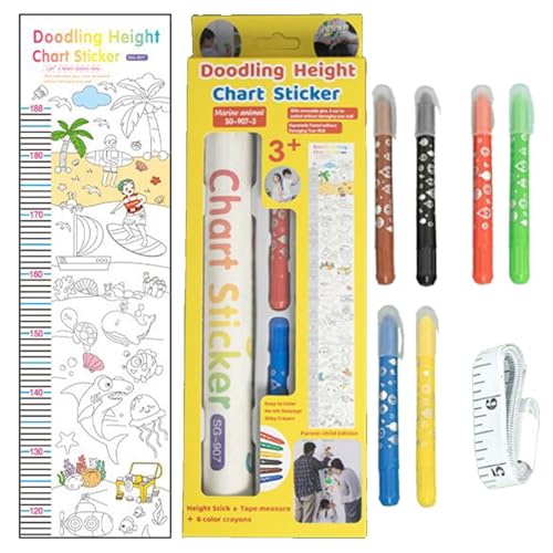 Yiohejy Messlatte für Wand, Kritzelei-Höhenlineal, Dekoration, abwischbar, multifunktional, Wachstumsaufkleber für Kinderzimmer, Schlafzimmer, Klassenzimmer, Spielzimmer Yiohejy Messlatte für Wand, Kritzelei-Höhenlineal, Dekoration, abwischbar, multifunktional, Wachstumsaufkleber für Kinderzimmer, Schlafzimmer, Klassenzimmer, Spielzimmer von Yiohejy