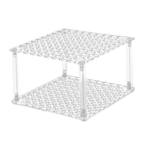 Yiohejy Pinselhalter, Schreibtisch-Stiftehalter, multifunktionaler Acryl-Pinselbehälter, 96-Loch- -Stiftaufbewahrung für Buntstifte von Yiohejy