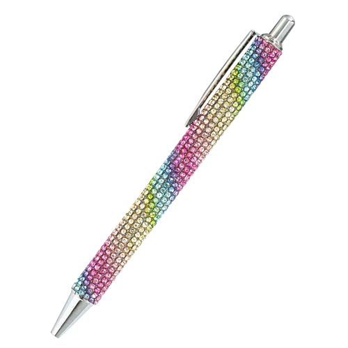 Yiohejy Strass-Kugelschreiber, glitzernde Kristall-Glitzerstifte, einziehbarer Bling-Kugelschreiber, Schul- und Bürobedarf zum Schreiben, Zeichnen, Journaling, 14 x 0,9 cm Yiohejy Strass-Kugelschreiber, glitzernde Kristall-Glitzerstifte, einziehbarer Bling-Kugelschreiber, Schul- und Bürobedarf zum Schreiben, Zeichnen, Journaling, 14 x 0,9 cm von Yiohejy