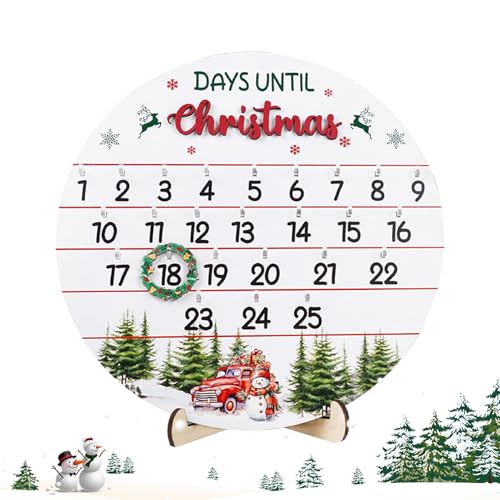 Yiohejy Weihnachts-Adventskalender | Mit 25 Türchen Adventsschmuck - Holz-Dekoration, Türschild-Kalender Für Innen- und Außenbereich Festtagsdekoration Kamin Wohnzimmer Wand Yiohejy Weihnachts-Adventskalender | Mit 25 Türchen Adventsschmuck - Holz-Dekoration, Türschild-Kalender Für Innen- und Außenbereich Festtagsdekoration Kamin Wohnzimmer Wand von Yiohejy