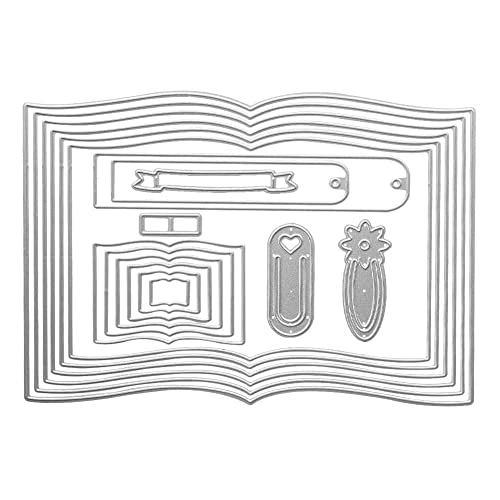 Stanzformen für Buch- und Lesezeichenherstellung, Karbonstahl, Stanzform für Kartenherstellung, Scrapbooking, DIY Albumpapier von Yiokii