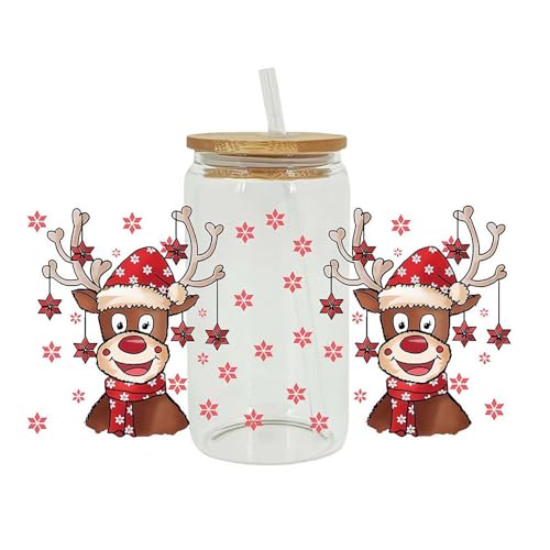 Weihnachts-UV-Dtf-Wraps, zum Aufreiben von Transfers für Bastelarbeiten, Weihnachten, UV-Dtf-Aufkleber, Tassenaufkleber, wasserdichte Transfer-Aufkleber für Glas, dekorative Aufkleber für Glasbecher Weihnachts-UV-Dtf-Wraps, zum Aufreiben von Transfers für Bastelarbeiten, Weihnachten, UV-Dtf-Aufkleber, Tassenaufkleber, wasserdichte Transfer-Aufkleber für Glas, dekorative Aufkleber für Glasbecher von Yiokii