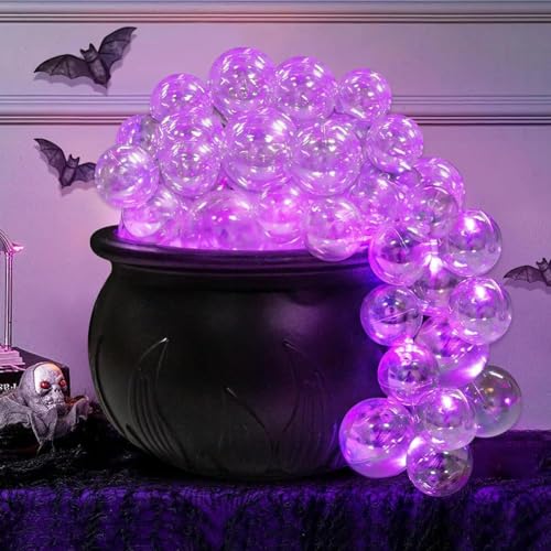 Yiokii Halloween-Dekorationen für den Innenbereich, schwarzer Hexenkessel, DIY sprudelnder Kessel Set mit transparenten Kugeln, gruselige Vintage-Dekoration für Halloween, Zuhause, Küche, Zimmer Yiokii Halloween-Dekorationen für den Innenbereich, schwarzer Hexenkessel, DIY sprudelnder Kessel Set mit transparenten Kugeln, gruselige Vintage-Dekoration für Halloween, Zuhause, Küche, Zimmer von Yiokii