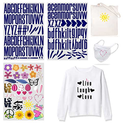 184 Stück Wärmeübertragung zum Aufbügeln 5,1 cm Großbuchstaben & 3,8 cm Kleinbuchstaben Stoff Vinyl Buchstabe DIY für Sport Trikots T-Shirts Kleidung Slogan Druck Handwerk Dekoration (Farbe 4) 184 Stück Wärmeübertragung zum Aufbügeln 5,1 cm Großbuchstaben & 3,8 cm Kleinbuchstaben Stoff Vinyl Buchstabe DIY für Sport Trikots T-Shirts Kleidung Slogan Druck Handwerk Dekoration (Farbe 4) von Yiootop
