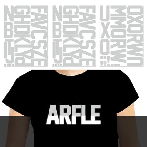 Reflektierende Buchstaben zum Aufbügeln, 7,6 cm, Alphabet, Stoff, Vinyl, DIY für Sporttrikots, T-Shirts, Kleidung, Slogandruck, Basteln, Dekoration Reflektierende Buchstaben zum Aufbügeln, 7,6 cm, Alphabet, Stoff, Vinyl, DIY für Sporttrikots, T-Shirts, Kleidung, Slogandruck, Basteln, Dekoration von Yiootop