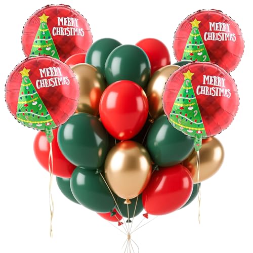 24 Stück Weihnachts-Party-Luftballons – 30,5 cm Latex-Luftballons mit Weihnachtsmann, Schneemann, Weihnachtsbaum-Designs für Weihnachtsabend, Abendessen und Neujahrspartys 24 Stück Weihnachts-Party-Luftballons – 30,5 cm Latex-Luftballons mit Weihnachtsmann, Schneemann, Weihnachtsbaum-Designs für Weihnachtsabend, Abendessen und Neujahrspartys von Yiran