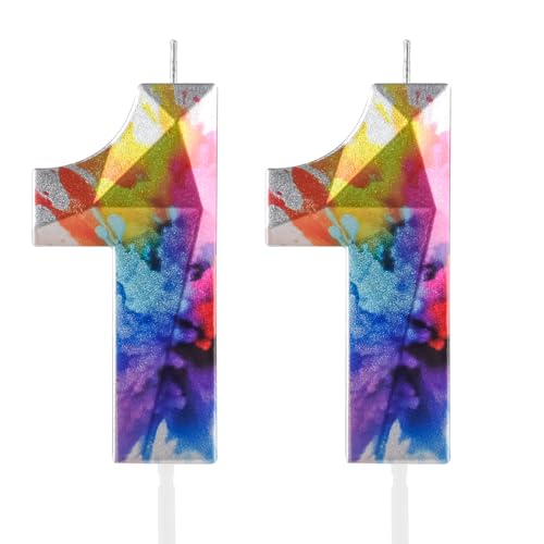 Bunte Graffiti-Kerzen zum 11. Geburtstag, Zahl 11, Kerze für den 11. Geburtstag, Dekoration, 3D-Design, Kuchendekoration, Dekoration für Jungen und Mädchen, Geburtstagsparty, Hochzeiten, Bunte Graffiti-Kerzen zum 11. Geburtstag, Zahl 11, Kerze für den 11. Geburtstag, Dekoration, 3D-Design, Kuchendekoration, Dekoration für Jungen und Mädchen, Geburtstagsparty, Hochzeiten, von Yiran