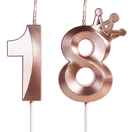 Geburtstagskerzen Zahlen18 mit Krone, 5cm 3D Roségold Geburtstagskerzen,Geburtstag Kerzen,Kerzen Geburtstag,Tortenaufsätze Kuchen Topper Dekoration Hochzeit Geburtstag Jubiläum Feier Lieferungen(18) Geburtstagskerzen Zahlen18 mit Krone, 5cm 3D Roségold Geburtstagskerzen,Geburtstag Kerzen,Kerzen Geburtstag,Tortenaufsätze Kuchen Topper Dekoration Hochzeit Geburtstag Jubiläum Feier Lieferungen(18) von Yiran