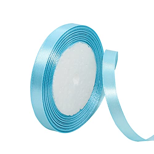 Satinband Himmelblau 10mm, 22 Meters Dekoration Präsent Geschenkband breit Schleifenband, Stoffband für kleid Hochzeit, Taufe und Geburtstag Geschenke,Satin Dekoband, Deko Band Geschenkverpackung Satinband Himmelblau 10mm, 22 Meters Dekoration Präsent Geschenkband breit Schleifenband, Stoffband für kleid Hochzeit, Taufe und Geburtstag Geschenke,Satin Dekoband, Deko Band Geschenkverpackung von Yiran