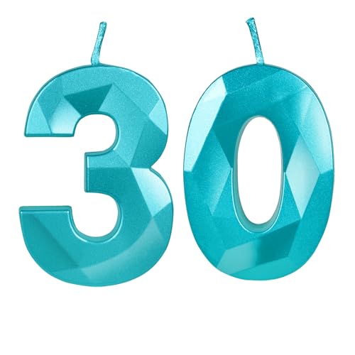 Yiran 3D Blau Geburtstagskerzen,Geburtstagskerzen Zahlen 30,Kuchendeko Geburtstag,Geburtstagskerzen für Geburtstagsdeko,Kuchen Dekoration für Männer, Frauen Geburtstag Jubiläen Party Yiran 3D Blau Geburtstagskerzen,Geburtstagskerzen Zahlen 30,Kuchendeko Geburtstag,Geburtstagskerzen für Geburtstagsdeko,Kuchen Dekoration für Männer, Frauen Geburtstag Jubiläen Party von Yiran