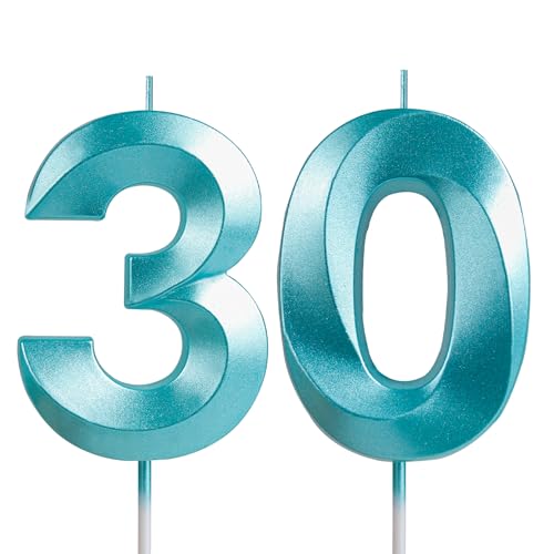 Yiran 3D-Geburtstagskerzen, blaue Kerze zum 30. Geburtstag für Ihn, Geburtstagskerze für Kuchen, Jungen und Herren, Tortenaufsatz, Geburtstagskerzen, Zahl 30, Geburtstag, Party, Hochzeit, Jahrestag, Yiran 3D-Geburtstagskerzen, blaue Kerze zum 30. Geburtstag für Ihn, Geburtstagskerze für Kuchen, Jungen und Herren, Tortenaufsatz, Geburtstagskerzen, Zahl 30, Geburtstag, Party, Hochzeit, Jahrestag, von Yiran