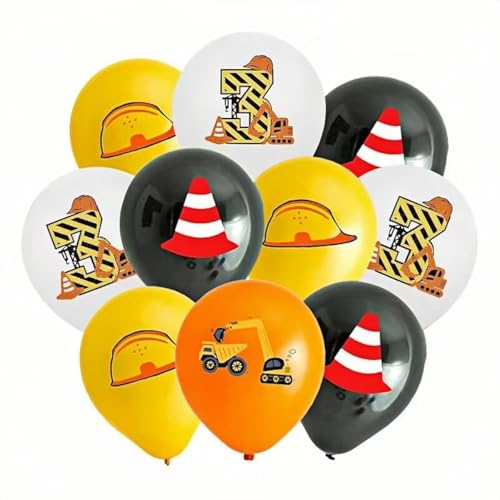 Yiran Bagger Geburtstags Party Dekorationen, 12 Stück 3 Jahr Bagger Geburtstags Baustellen Latex Ballons für Kinder Junge Mädchen Baufahrzeuge Thema Deko Geburtstag Party Supplies Yiran Bagger Geburtstags Party Dekorationen, 12 Stück 3 Jahr Bagger Geburtstags Baustellen Latex Ballons für Kinder Junge Mädchen Baufahrzeuge Thema Deko Geburtstag Party Supplies von Yiran