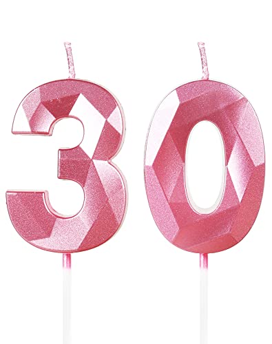 Yiran Geburtstagskerzen Zahlen 30, 5cm 3D Rosa Geburtstagskerzen, Kerzen Geburtstag, Geburtstag Kerzen, Tortendeko Geburtstag, Kuchendeko Geburtstag, Geburtstagskerzen für Geburtstagsdeko, Nummer 30 Yiran Geburtstagskerzen Zahlen 30, 5cm 3D Rosa Geburtstagskerzen, Kerzen Geburtstag, Geburtstag Kerzen, Tortendeko Geburtstag, Kuchendeko Geburtstag, Geburtstagskerzen für Geburtstagsdeko, Nummer 30 von Yiran