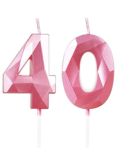 Yiran Geburtstagskerzen Zahlen 40, 5cm 3D Rosa Geburtstagskerzen, Kerzen Geburtstag, Geburtstag Kerzen, Tortendeko Geburtstag, Kuchendeko Geburtstag, Geburtstagskerzen für Geburtstagsdeko, Nummer 40 Yiran Geburtstagskerzen Zahlen 40, 5cm 3D Rosa Geburtstagskerzen, Kerzen Geburtstag, Geburtstag Kerzen, Tortendeko Geburtstag, Kuchendeko Geburtstag, Geburtstagskerzen für Geburtstagsdeko, Nummer 40 von Yiran