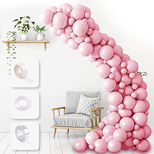 Yiran Rosa Luftballons – 60 Stück Latex 12,7 cm & 25,4 cm kleine Pastellballons Romantische Ballons, Dekorationen für Überraschungsgeburtstagsfeiern, Hochzeiten, Babypartys, Valentinstag, Jubiläen und von Yiran