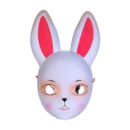 Yisawroy Niedliche Hasen Maskerade Kaninchen für Geburtstag Ostern Halloween Party Kostüm Zubehör Party Cosplay Halloween von Yisawroy